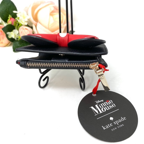 Kate ♠️Spade & Disney Minnie Mouse Adalyn Black Le - Picture 6 of 7
